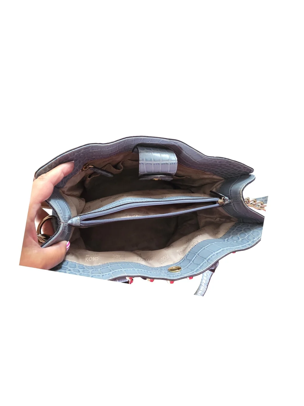 Michael Kors Hamilton Denim Satchel